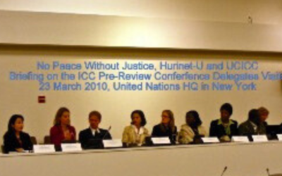 NPWJ, HURINET-U and UCICC showcase pre-Review Conference visits at the ICC ASP