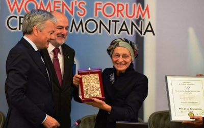 Crans Montana Forum: Emma Bonino riceve il “Prix de la Fondation 2016”